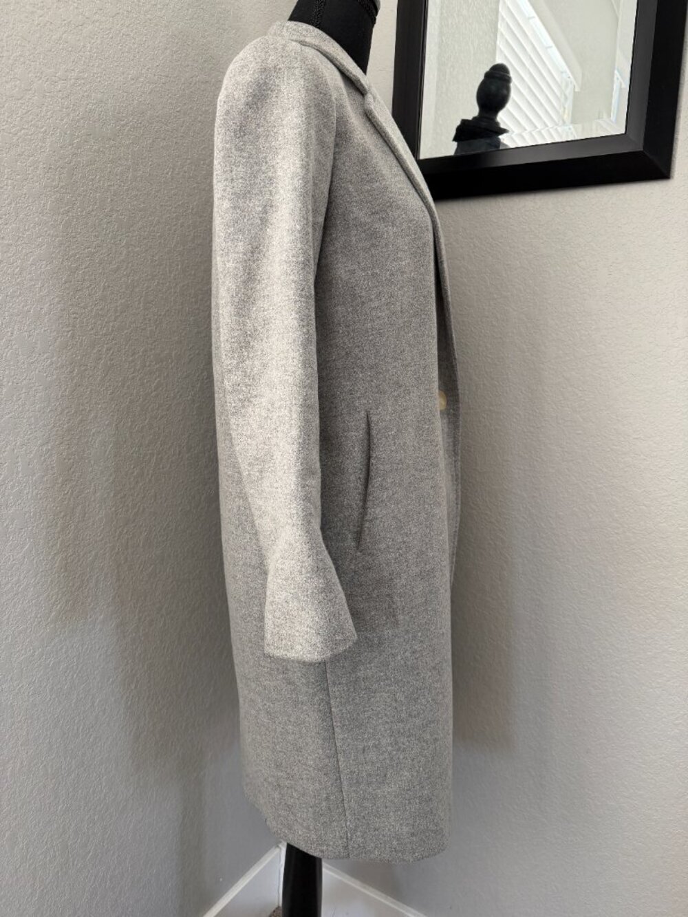 BABATON for Aritzia Wool Single Button Coat Gray XS - Picture 5 of 15